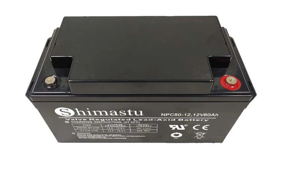 12V 80Ah baterie s hlubokým cyklem